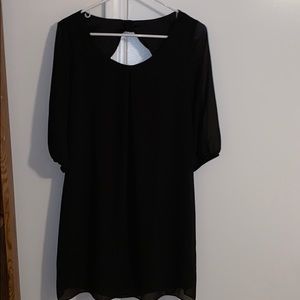 Black long sleeve dress